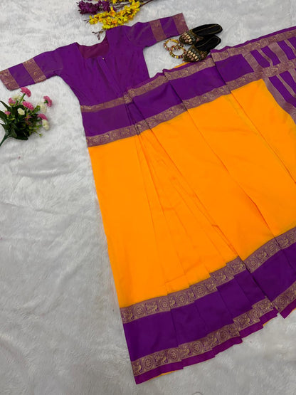 Readymade Sarees Zip Gown Model
