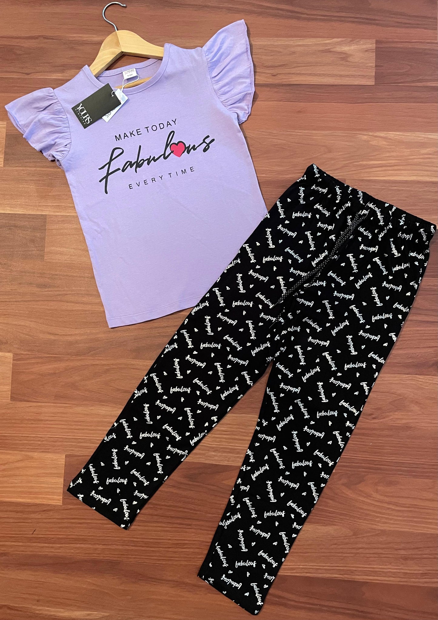 Girls Cotton T-Shirts Pant Sets