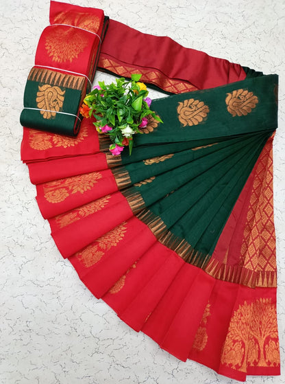 Korvai Silk Cotton Saree