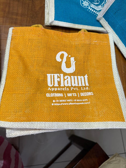 Customized Jute Thamboolam/Gifts Bags