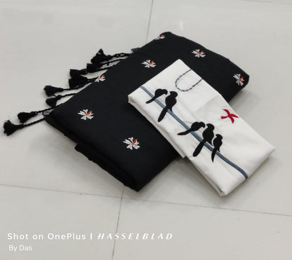 Khadi Cotton Shiuli Sarees