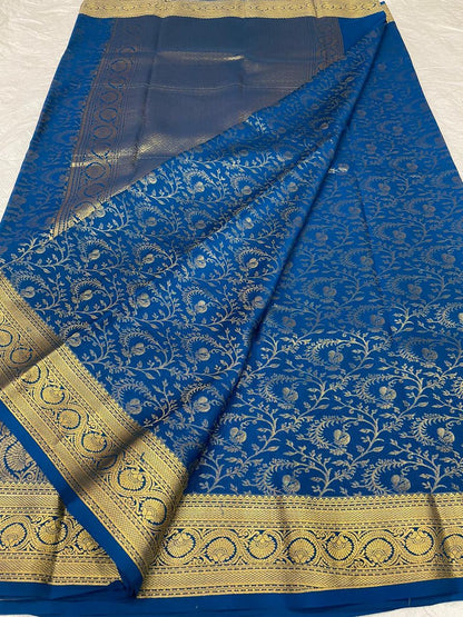 Brocade Pure Mysore Silk Sarees