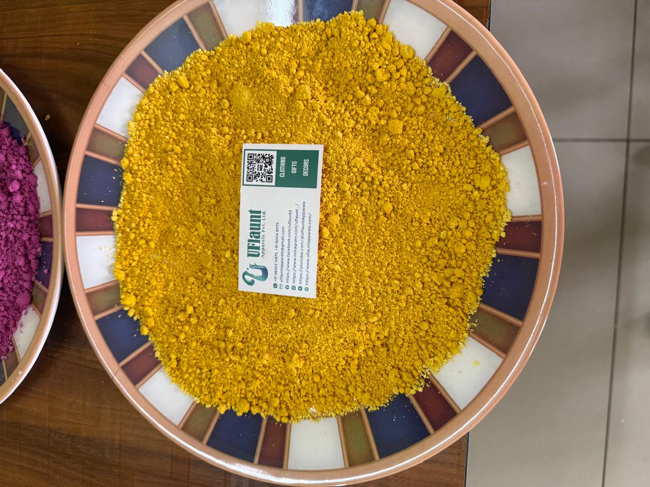 Homemade Natural Holi Colors pack of 6 colors