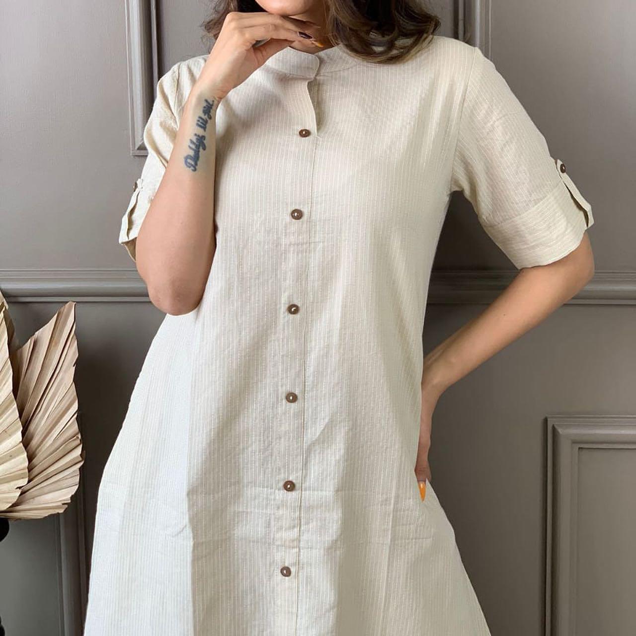 Cotton Slub Kurti Pant