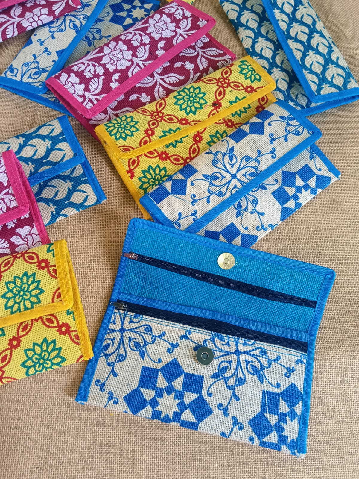 Jute Ladies Purse set of 10