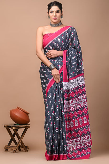 Cotton Mul Mul Sarees with Blouse