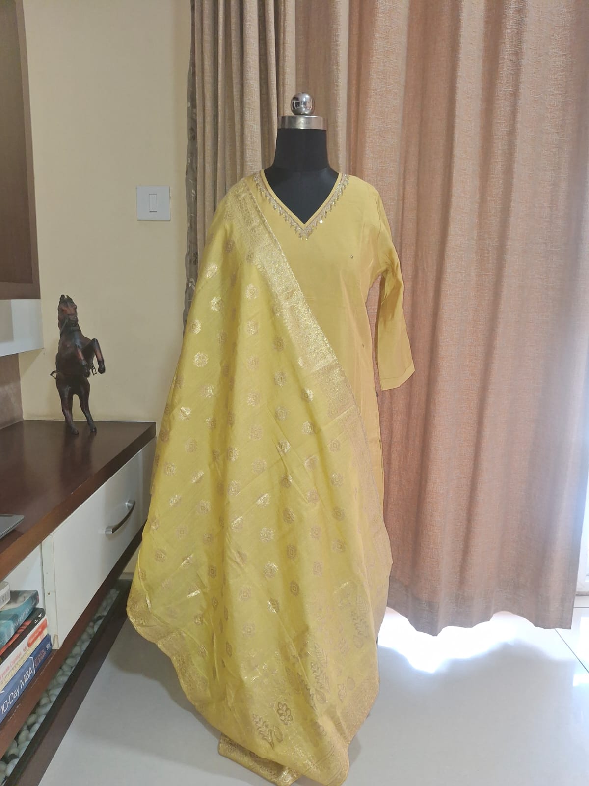 Tissue Chanderi Kurti Sets