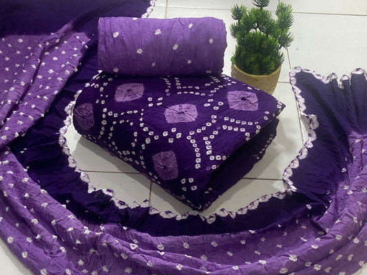Bandhani Cotton Dress Material