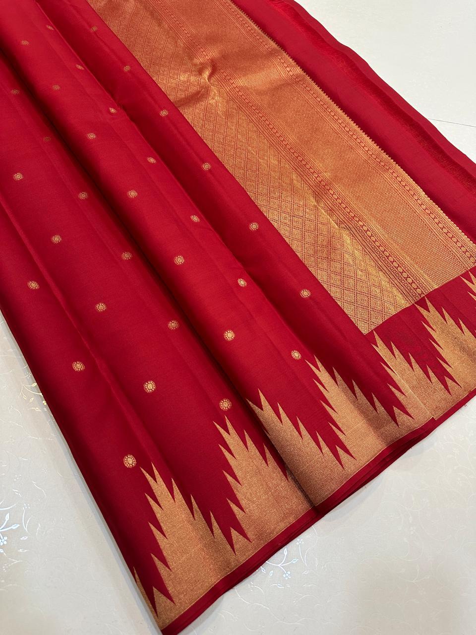 Temple Border Kanchi silk sarees