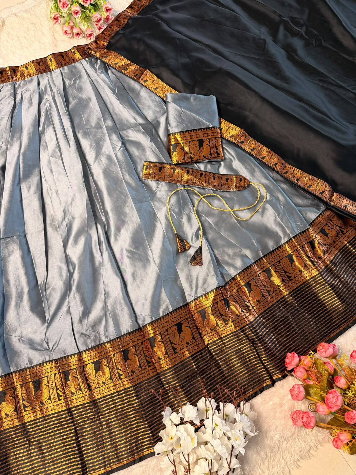 Kanjivaram Silk Half Saree sets