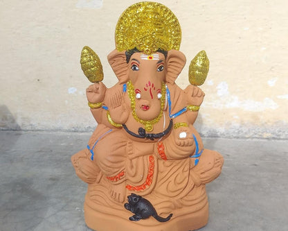 Ganesh idol grow into plant eco friendly