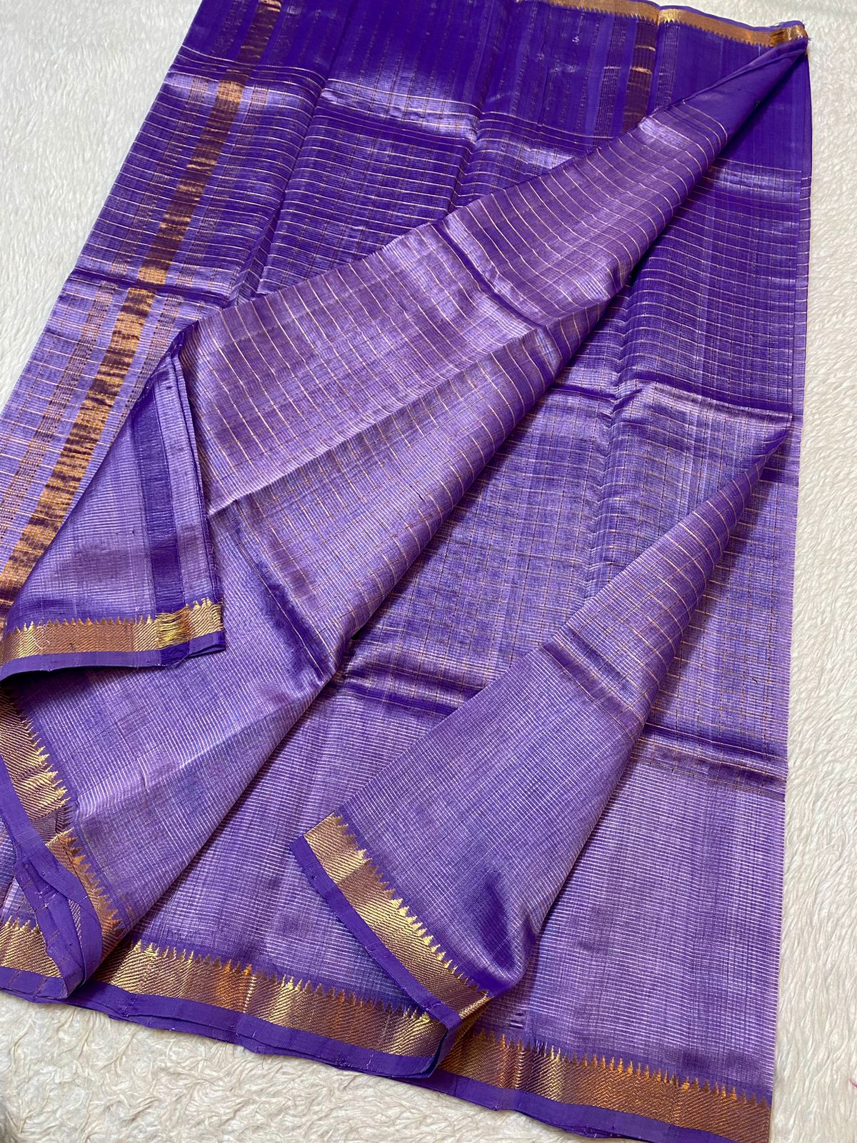 Mangalagiri  Pattu Checked Sarees