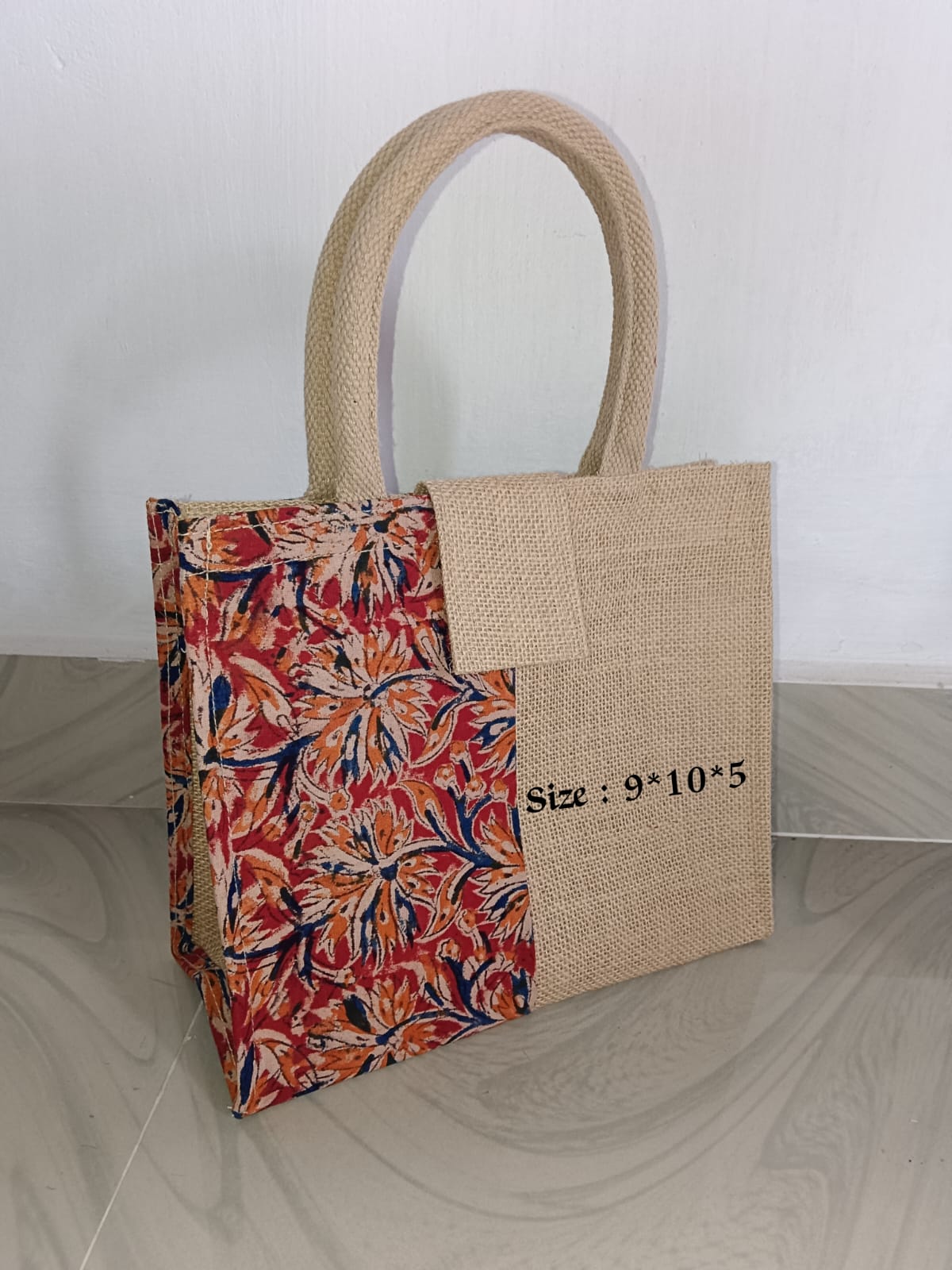Jute Kalamkari bags set of 10
