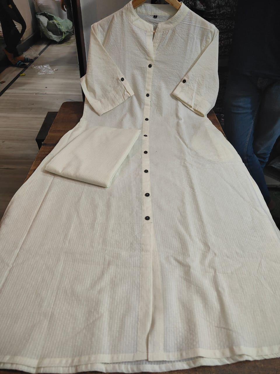 Cotton Slub Kurti Pant