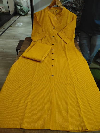 Cotton Slub Kurti Pant