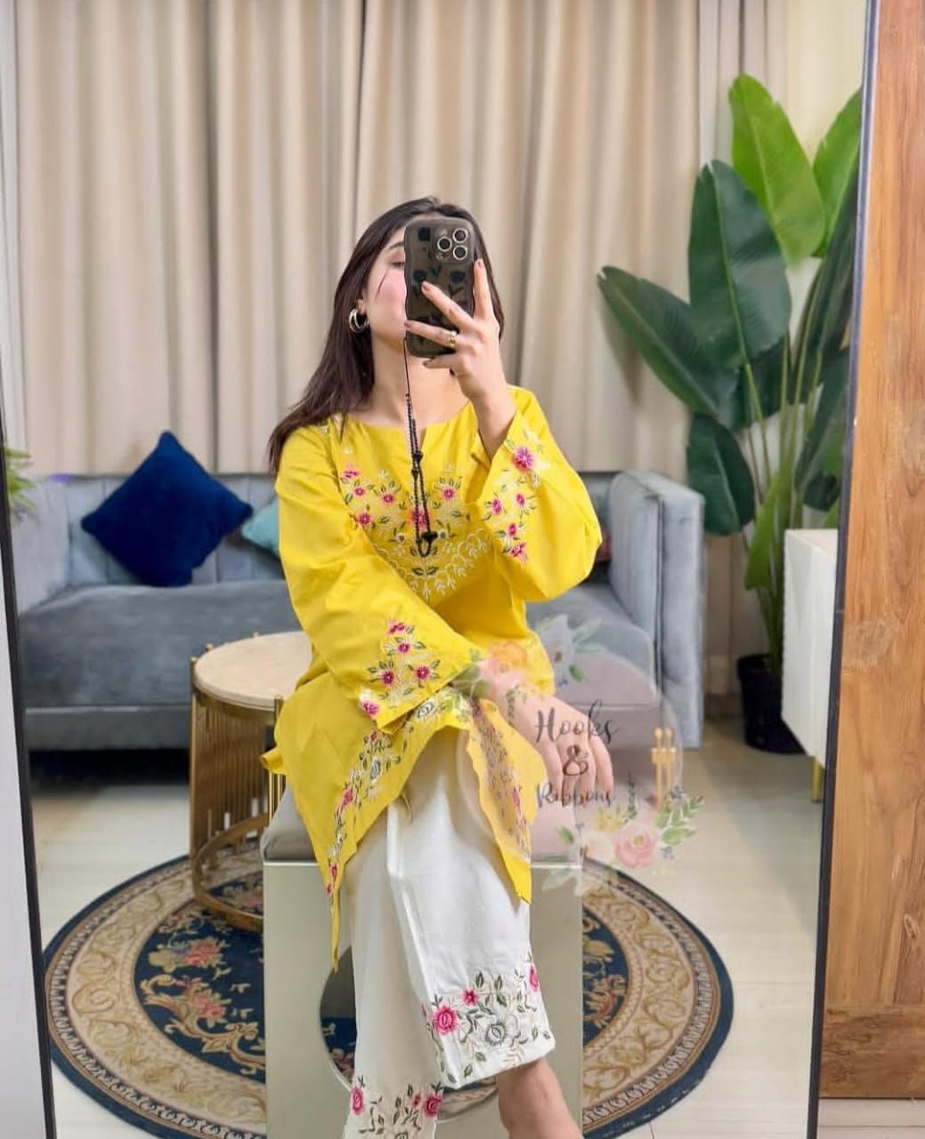 Cotton Slub Kurti Pant