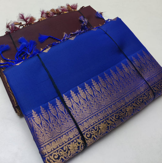 Temple Border Kanchi silk sarees