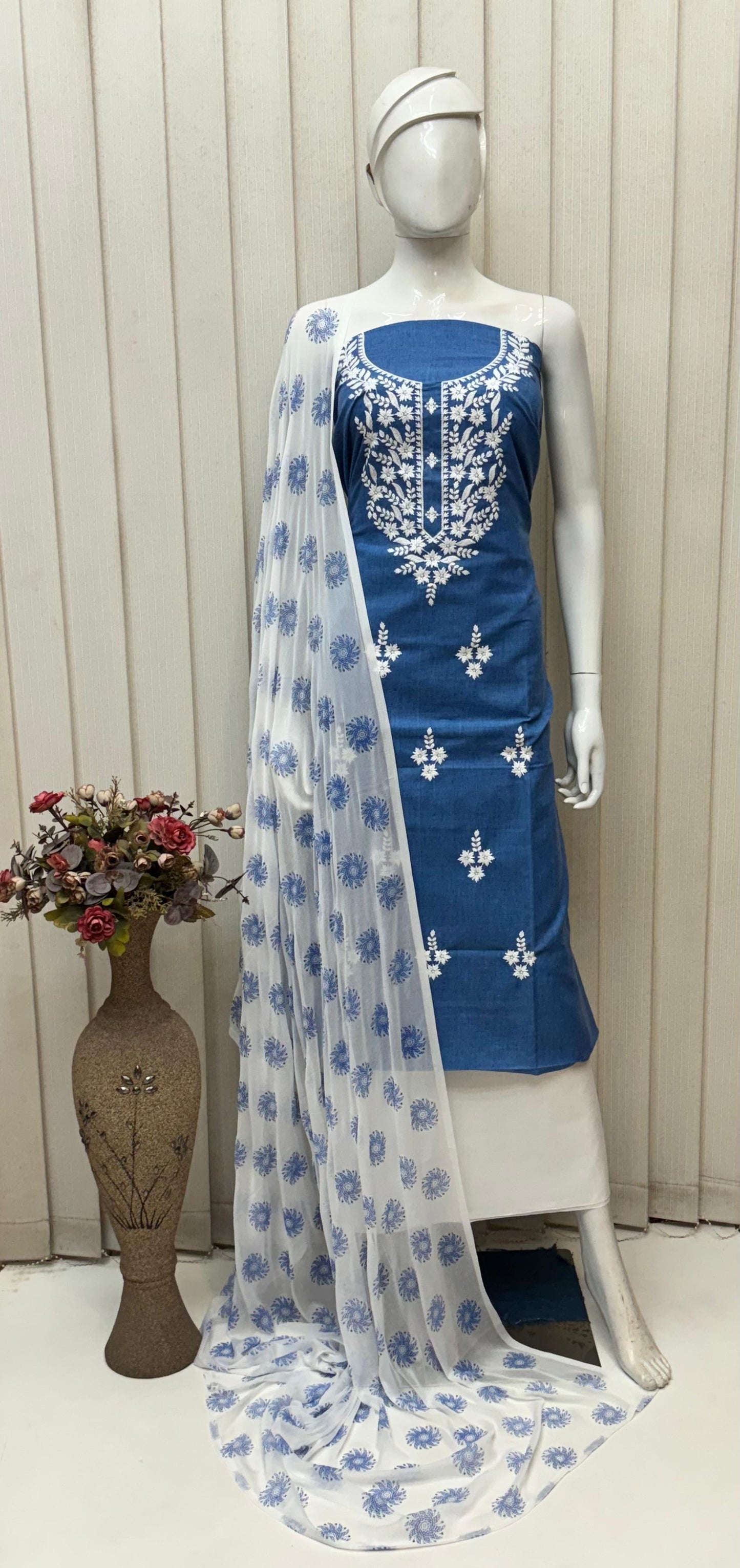 Denim cotton dress material