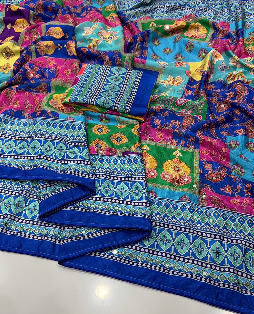 Chinon Silk Saree