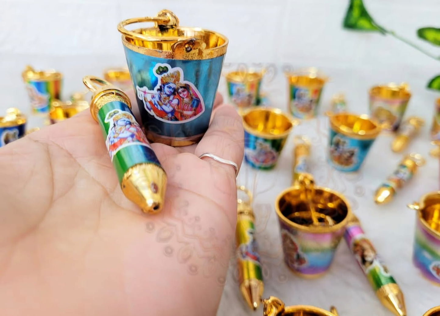Holi Return Gifts Radha Krishna Theme Batli Pitchakri 30 sets