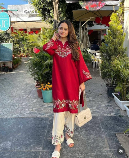 Cotton Slub Kurti Pant