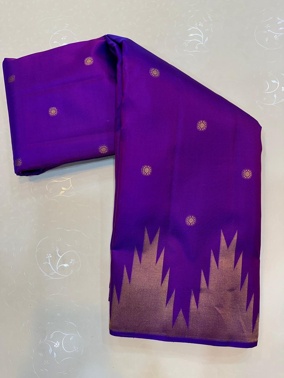 Temple Border Kanchi silk sarees