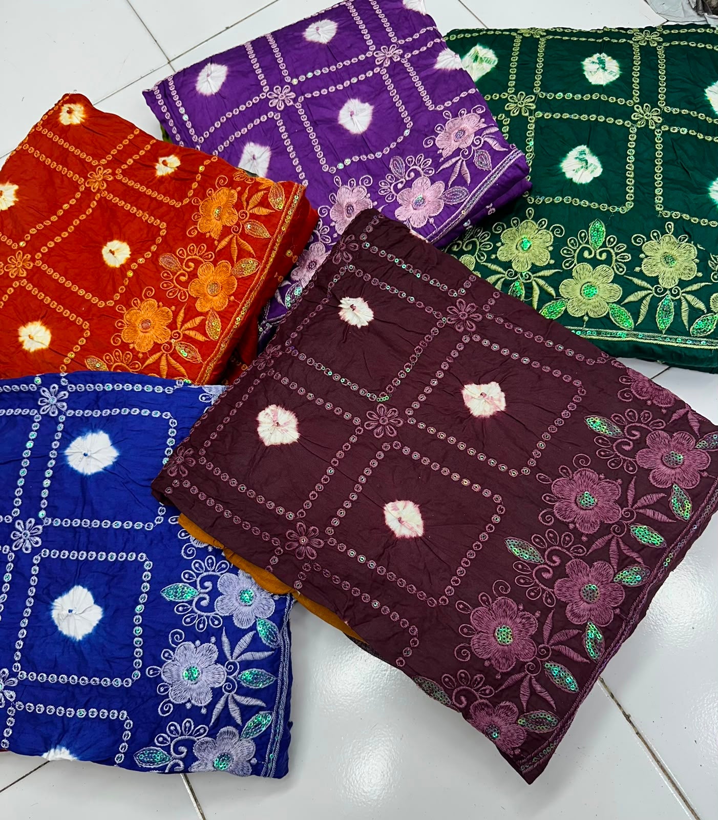 Bandhani Cotton Dress Material