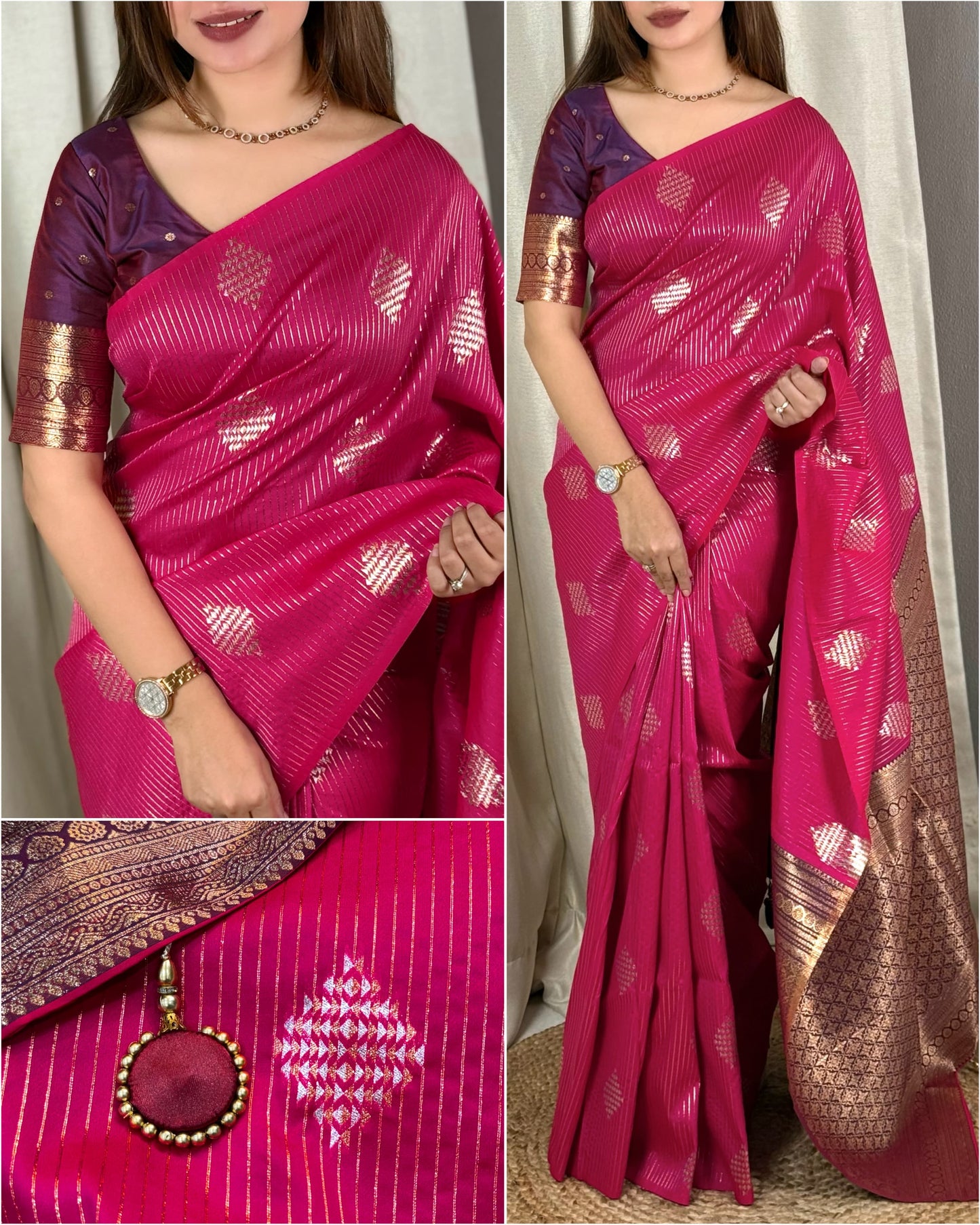 Madhuram Semi Silk Sarees
