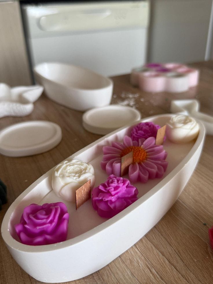 Scented Flower Bouquet Candles