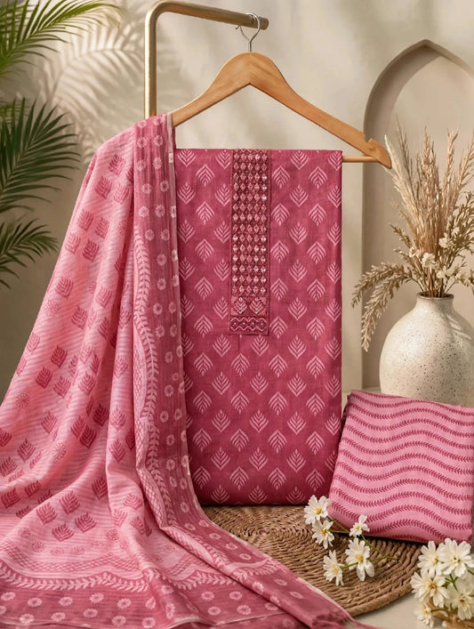 Gota Patti Pure Cotton Dressmaterials