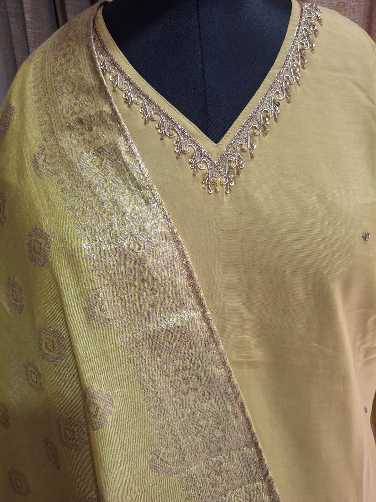 Tissue Chanderi Kurti Sets