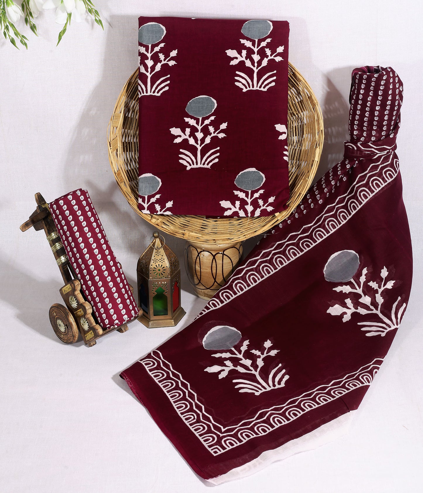 Cotton Bagru Print Dress Materials