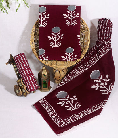 Cotton Bagru Print Dress Materials