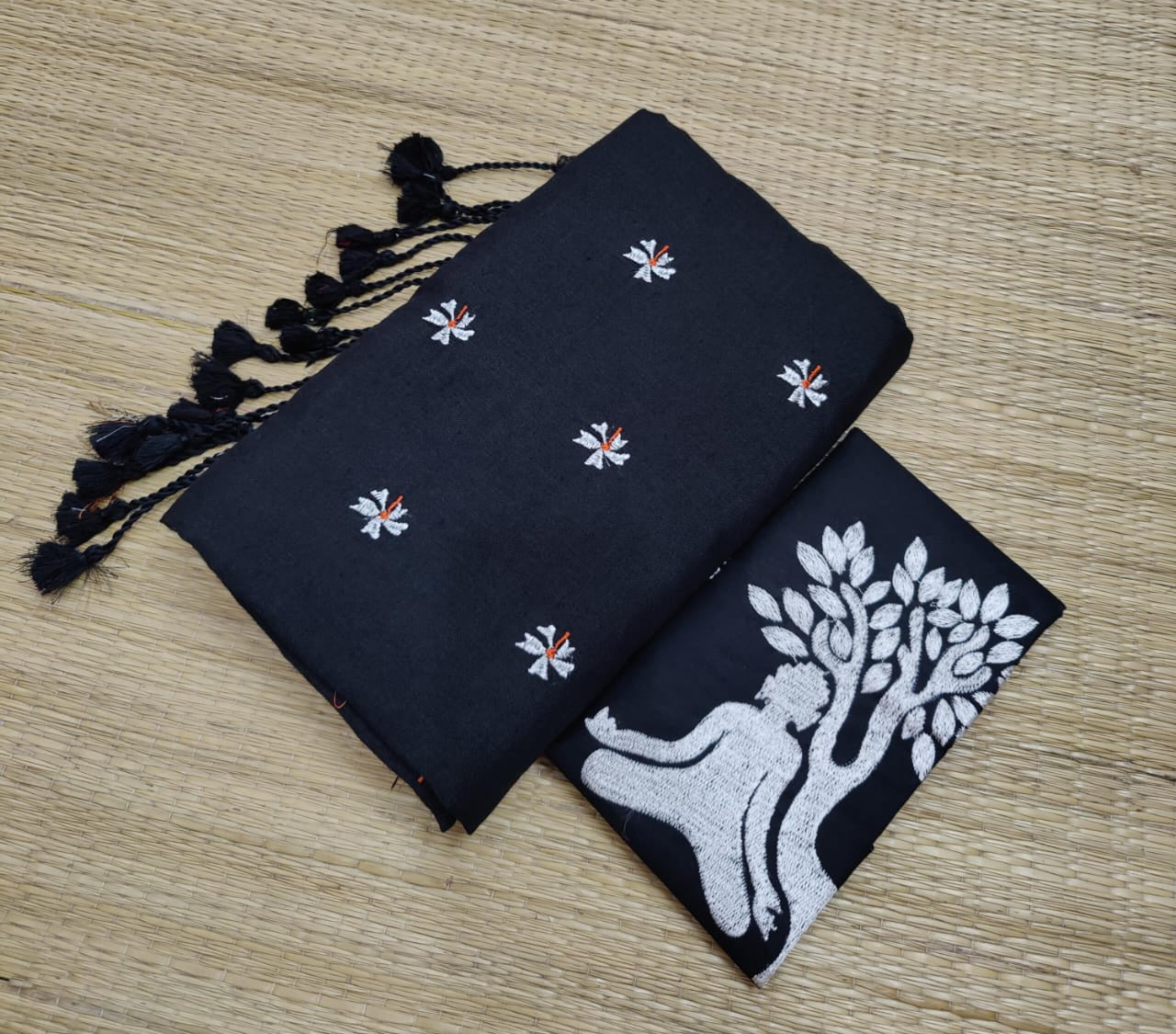 Khadi Cotton Shiuli Sarees