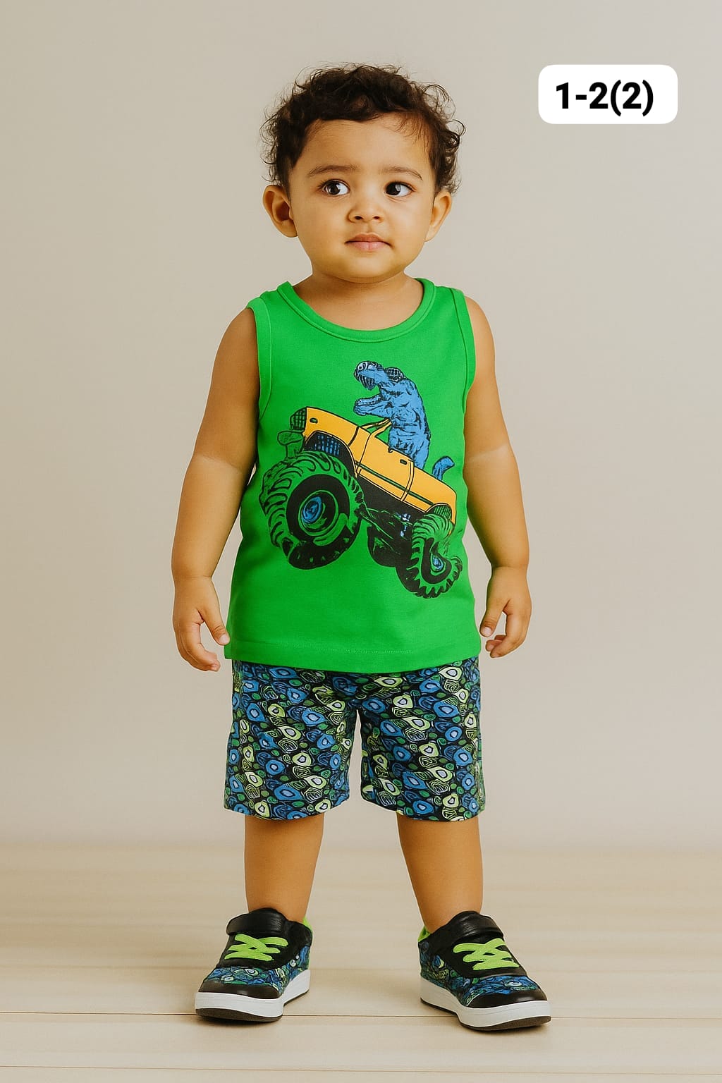 Boys Sleeveless Cotton T-shirts and Shorts