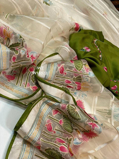Softy Brasso Tissue Sarees