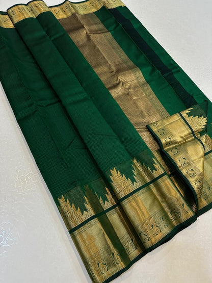 Temple Border Kanchi silk sarees