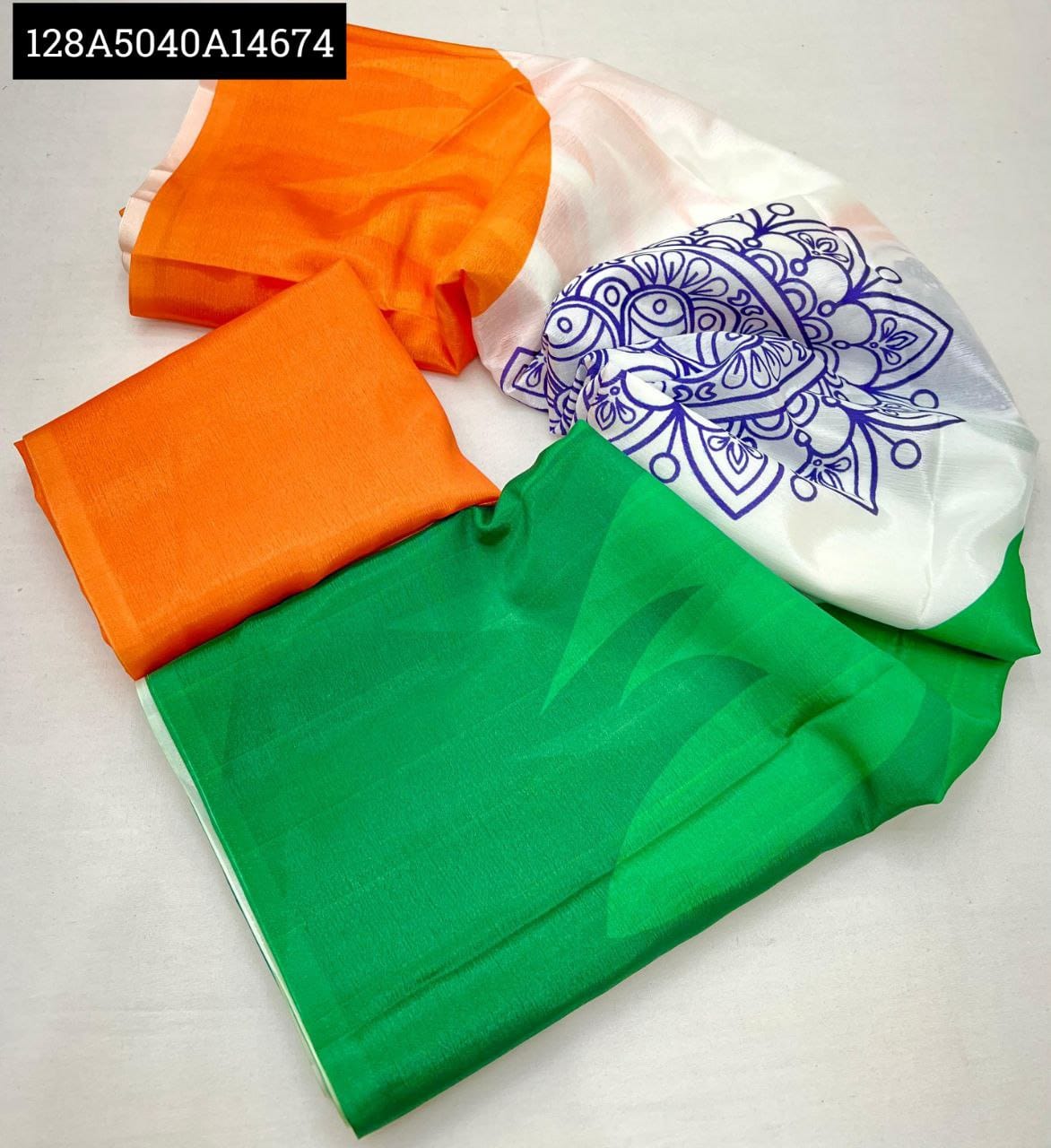Tiranga Semi Silk Saree