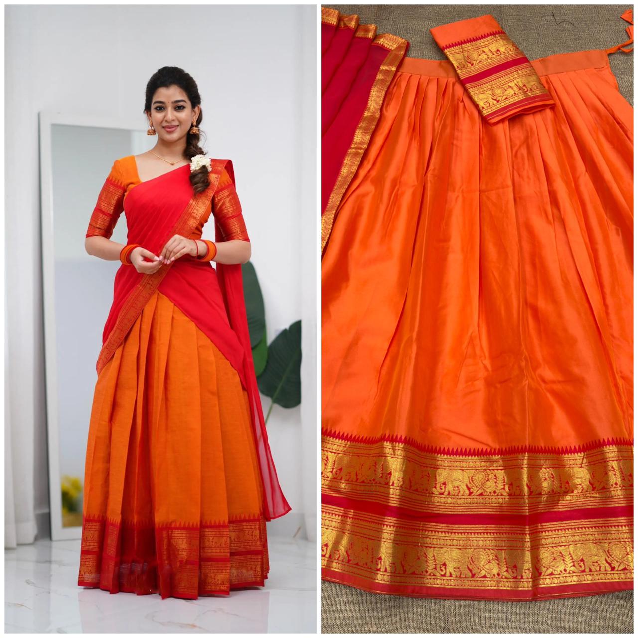 Kanjivaram Silk Half Saree sets