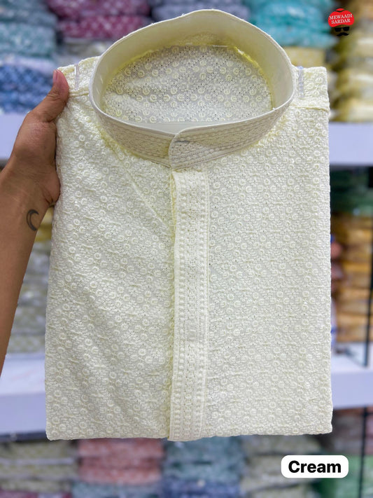 Men's Lucknowi Rayon Kurta