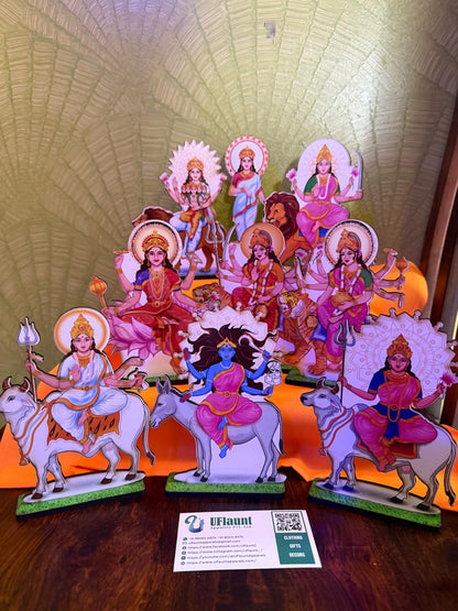 Navadurga CutoutsSet of 9