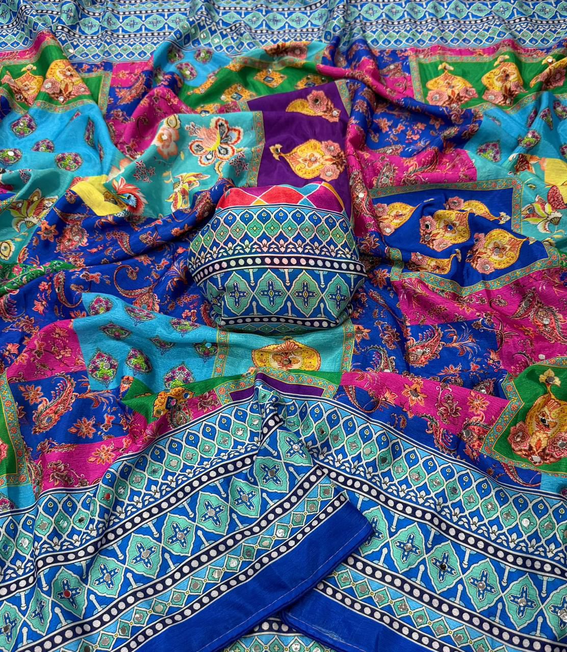 Chinon Silk Saree