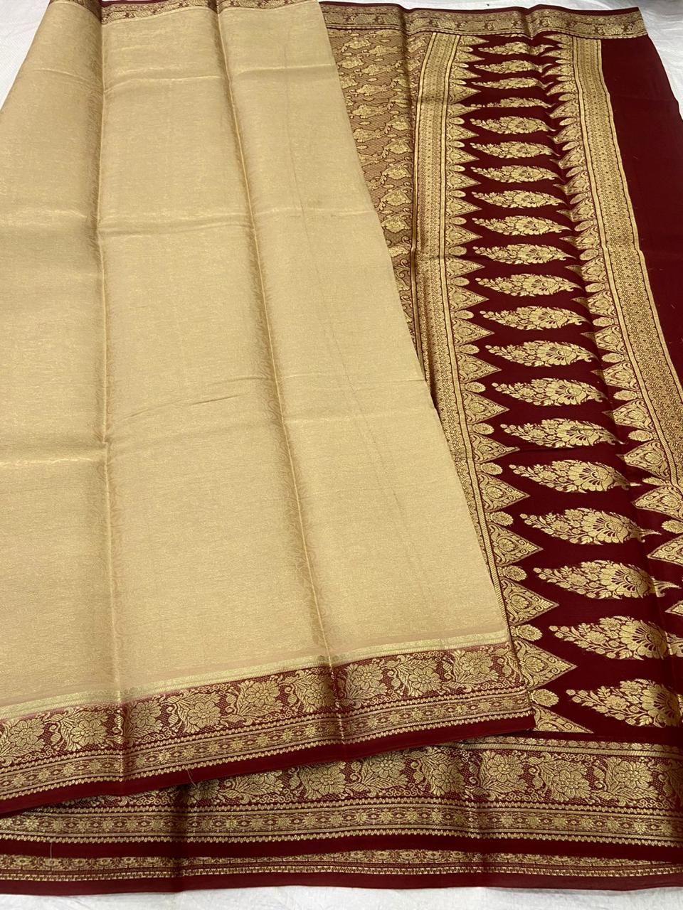 Brocade Pure Mysore Silk Sarees