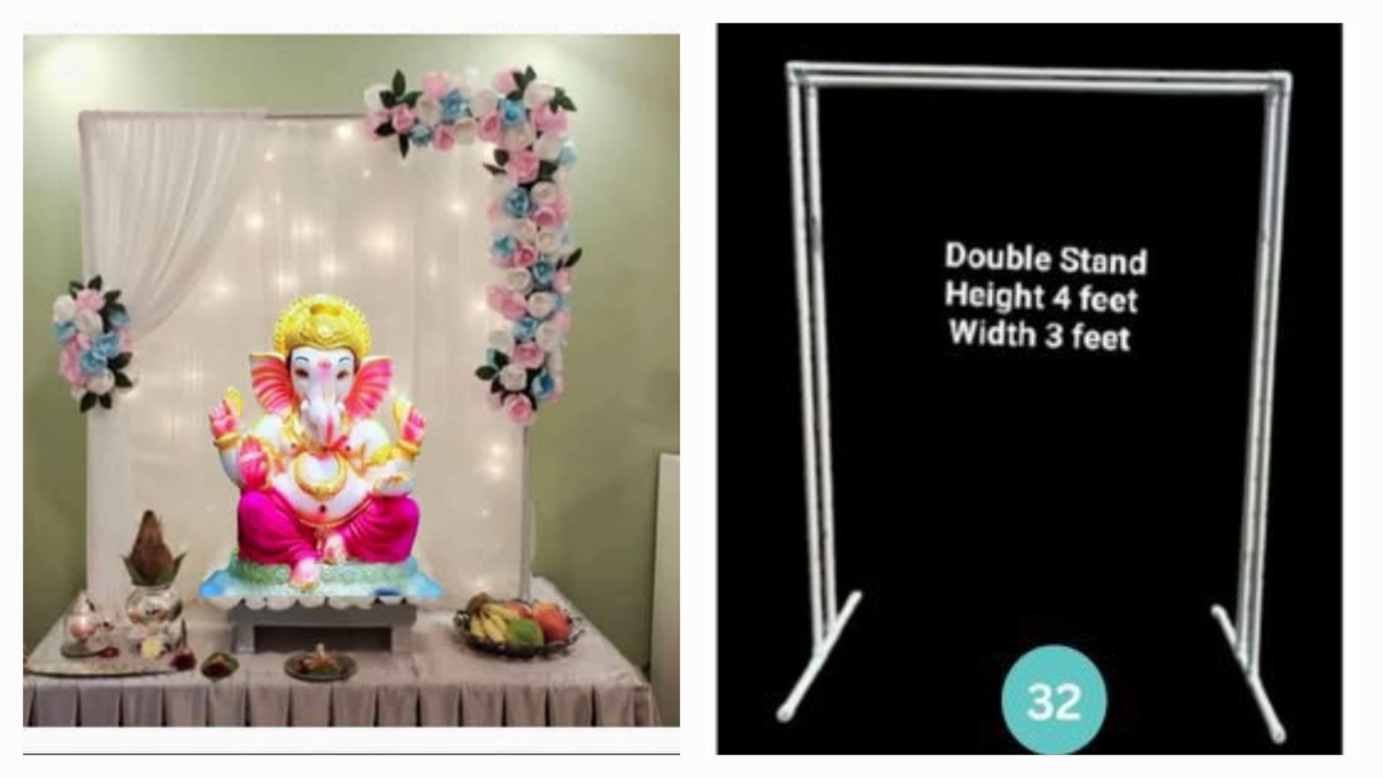 Ganpati Backdrop Stand