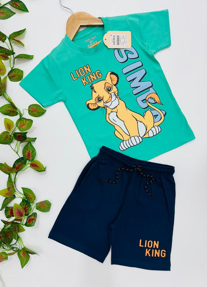 Boys Half Sleeve Cotton T Shirt and Shorts Sets