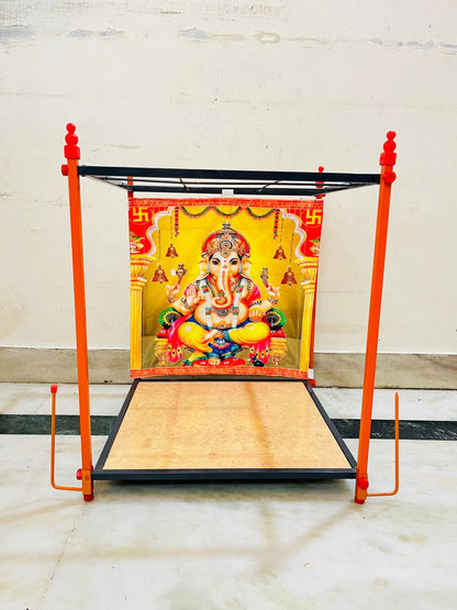 Foldable Pooja Mandapam Mild Steel