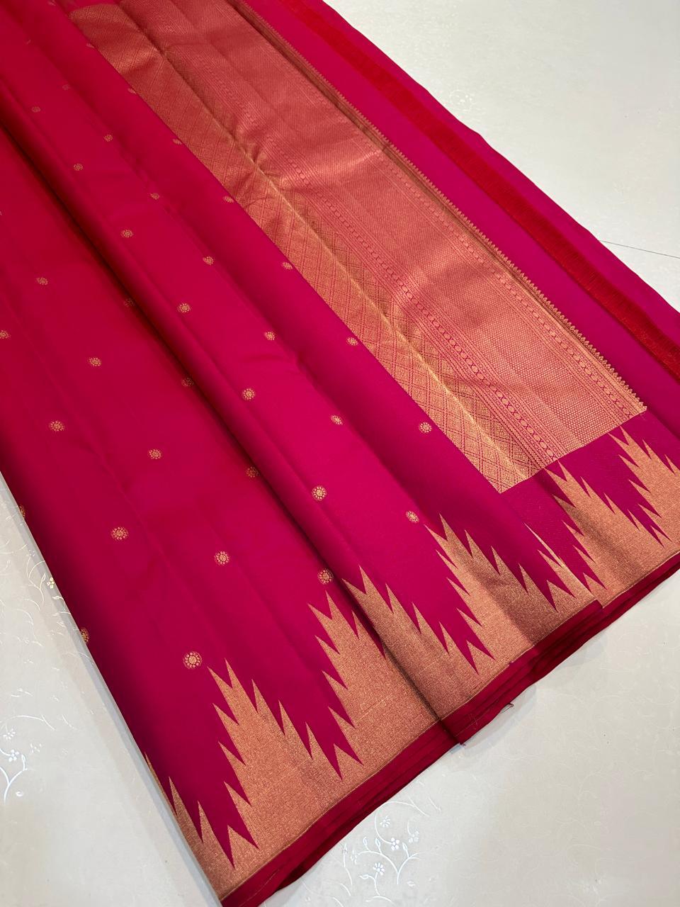 Temple Border Kanchi silk sarees