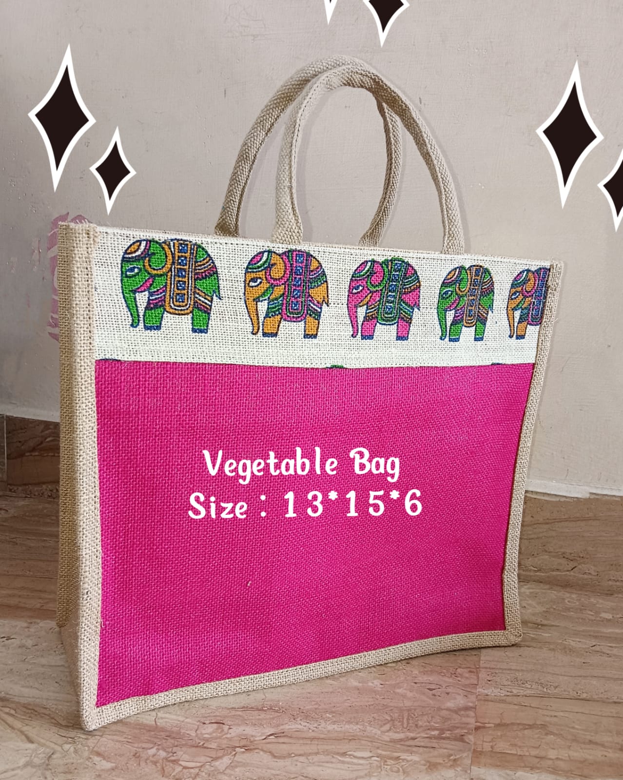Jute Vegatables Shopping Bags