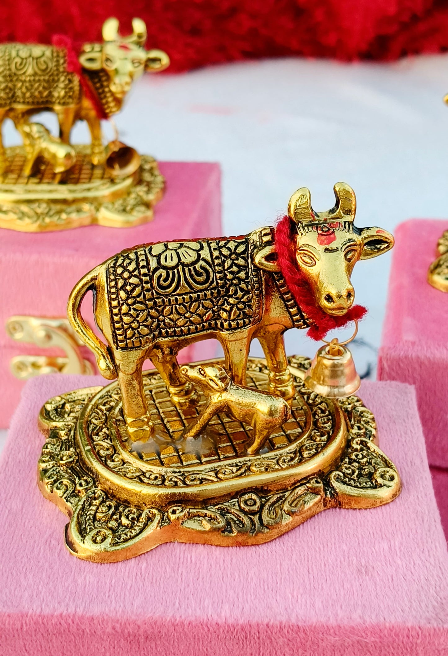 German Silver Cow Calf Set of 10
