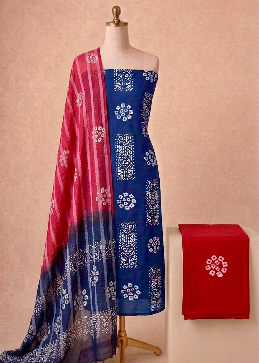 Batik cotton dress material